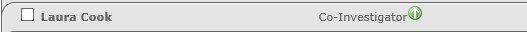 Example of user added with the Co-Investigator role